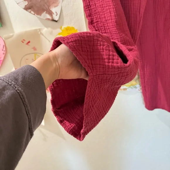 Gauze Maternity Jumpsuit Isabel Maternity Red
Cotton Pull On Pockets Crop S - Picture 8 of 9